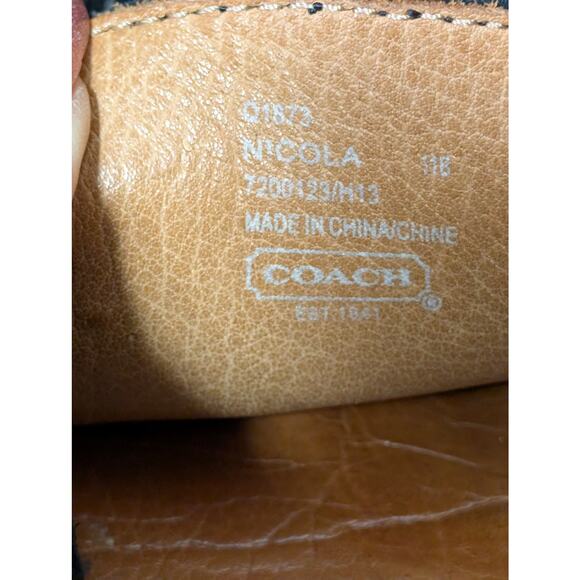 Coach Nicola Suede Loafrs Womens 11B - Picture 6 of 9